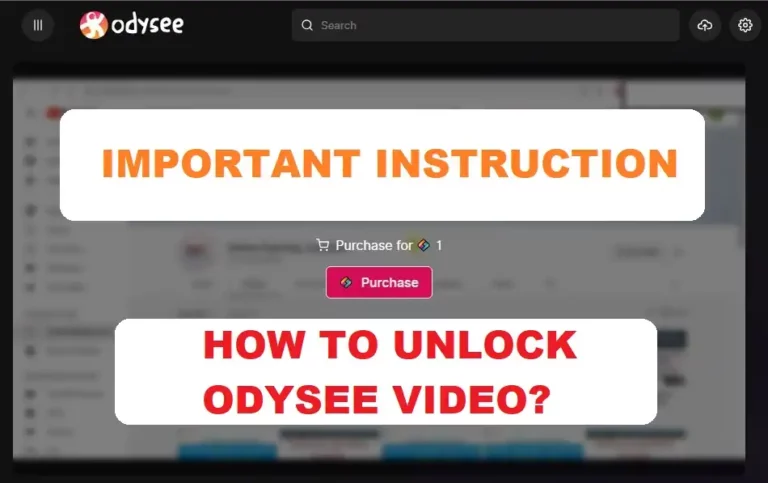 HOW TO UNLOCK ODYSEE VIDEO
